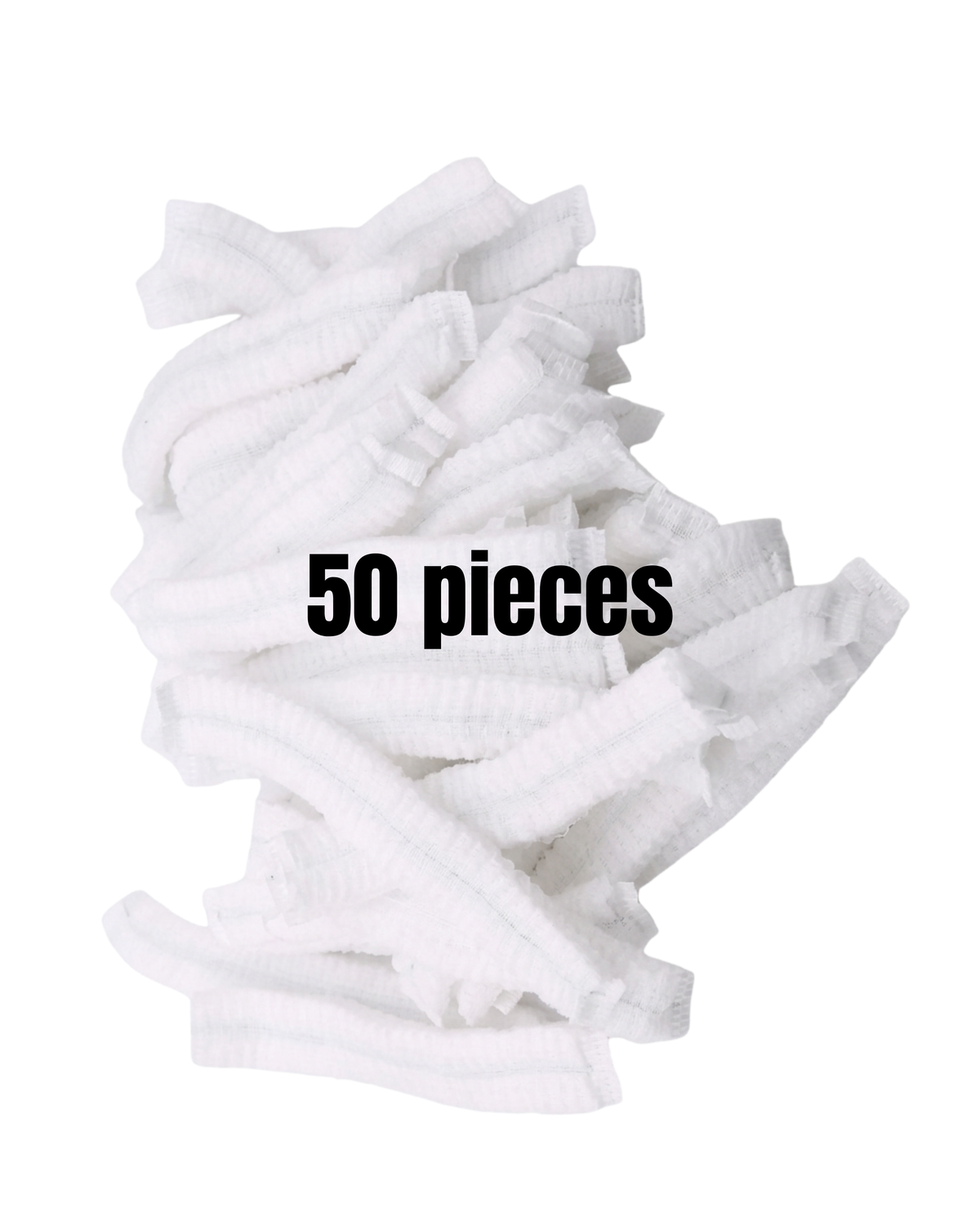 Disposable Crinkle Cap Hair Nets 50pcs